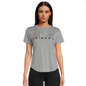 Brand new gray “friends” top